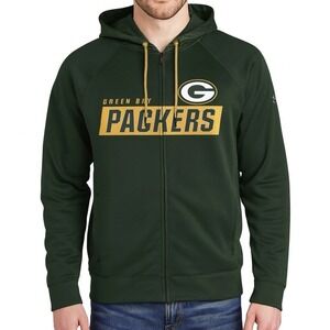 Majestic GREEN BAY PACKERS Hoodie sz XL Therma Base Full Zip NWT